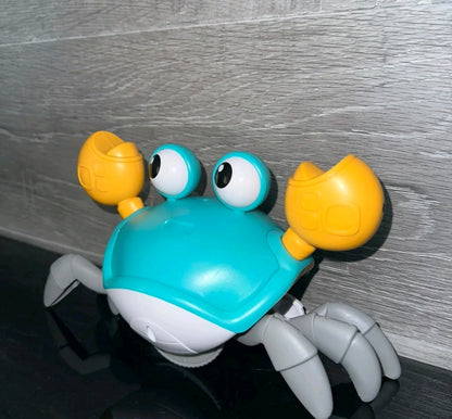 Dog Crawling Crab Toys with Light Up, Interactive Musical Toy