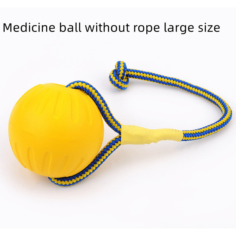 EVA Floating Pet Dog Training  Ball Puppy Bite Resistant Ball With Rope Pet Training Ball Chew Toys For Pet Supplies