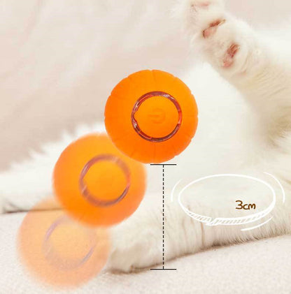 Smart Rolling Ball Pet Cat Toy Ball Bite-resistant Elastic Ball