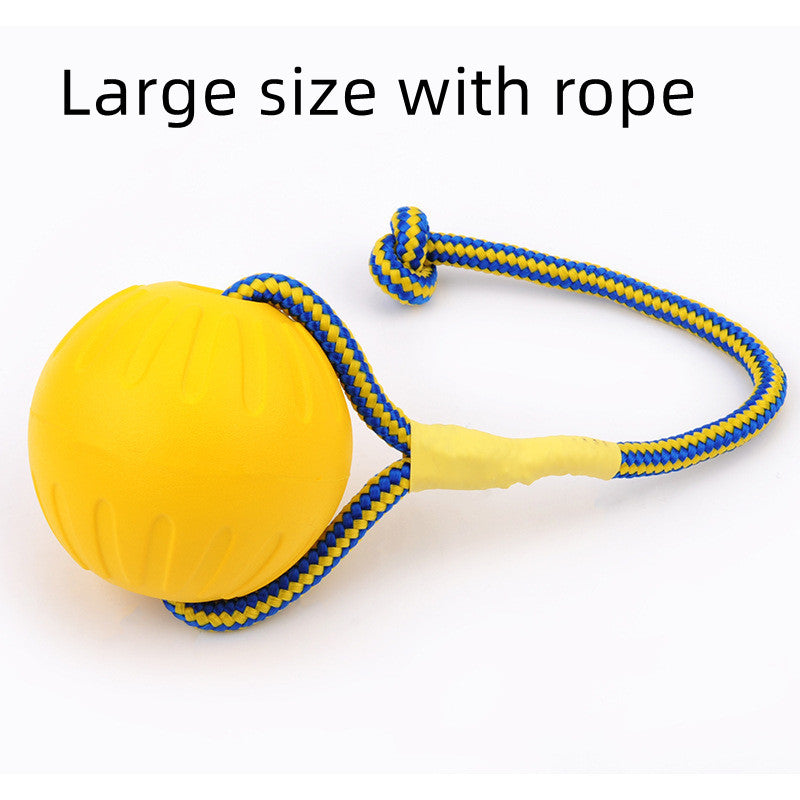 EVA Floating Pet Dog Training Ball Puppy Bite Resistant Ball With Rope Pet Training Ball Chew Toys For Pet Supplies